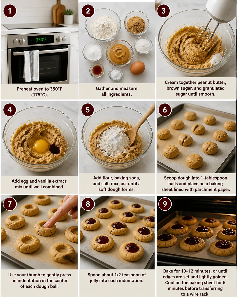 Peanut Butter and Jelly Cookies