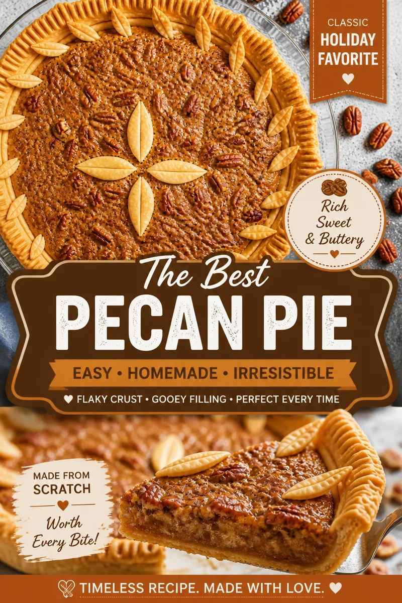 Pecan Pie from Scratch (No Corn Syrup)