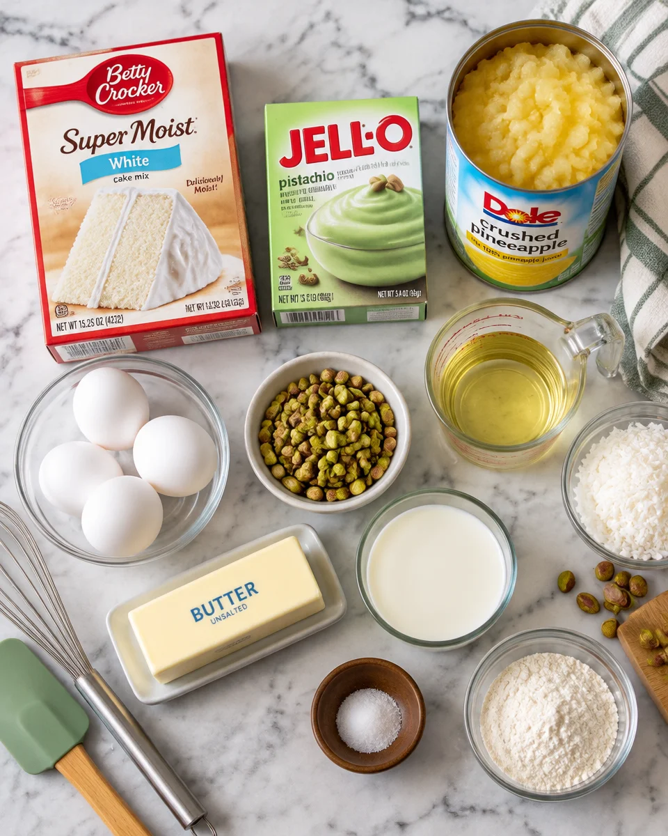 Pistachio Pineapple Cake Recipe