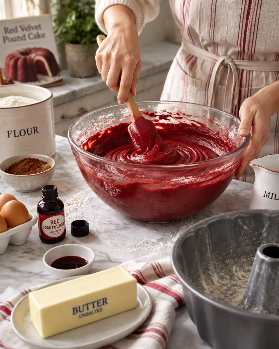 Red Velvet Pound Cake