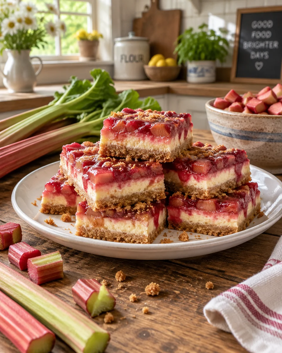 rhubarb bars recipe
