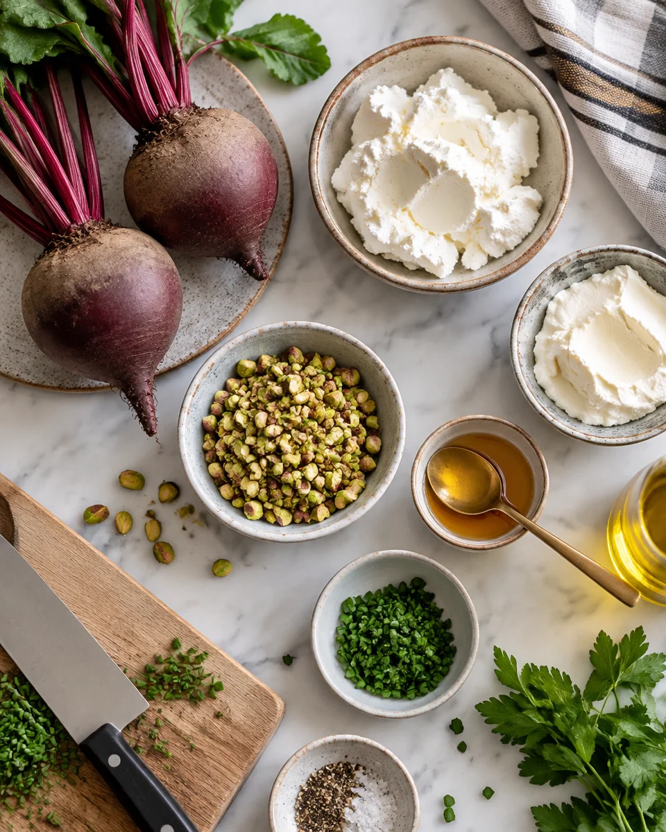 Roasted Beet Goat Cheese Appetizer Log