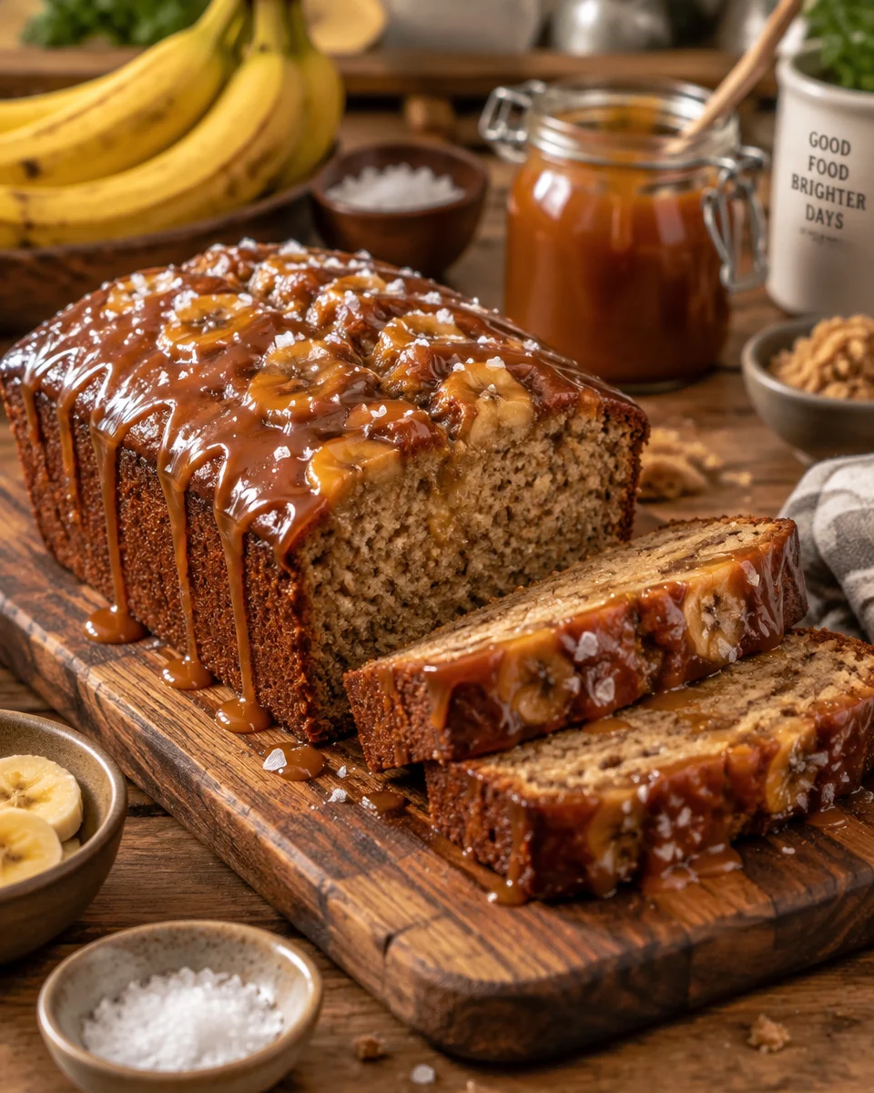 Salted Caramel Banana Bread