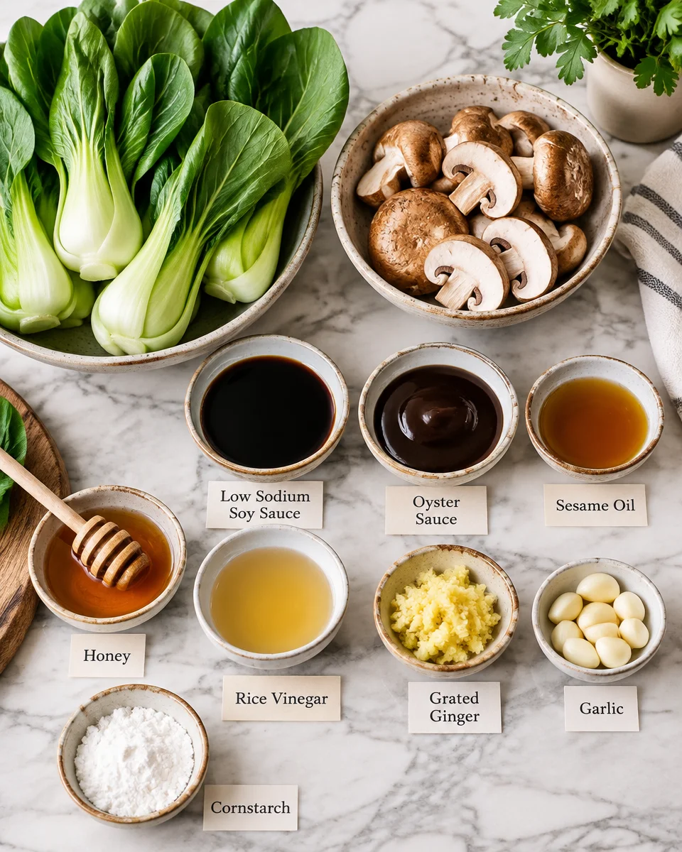 Savory Bok Choy and Mushroom Stir-Fry