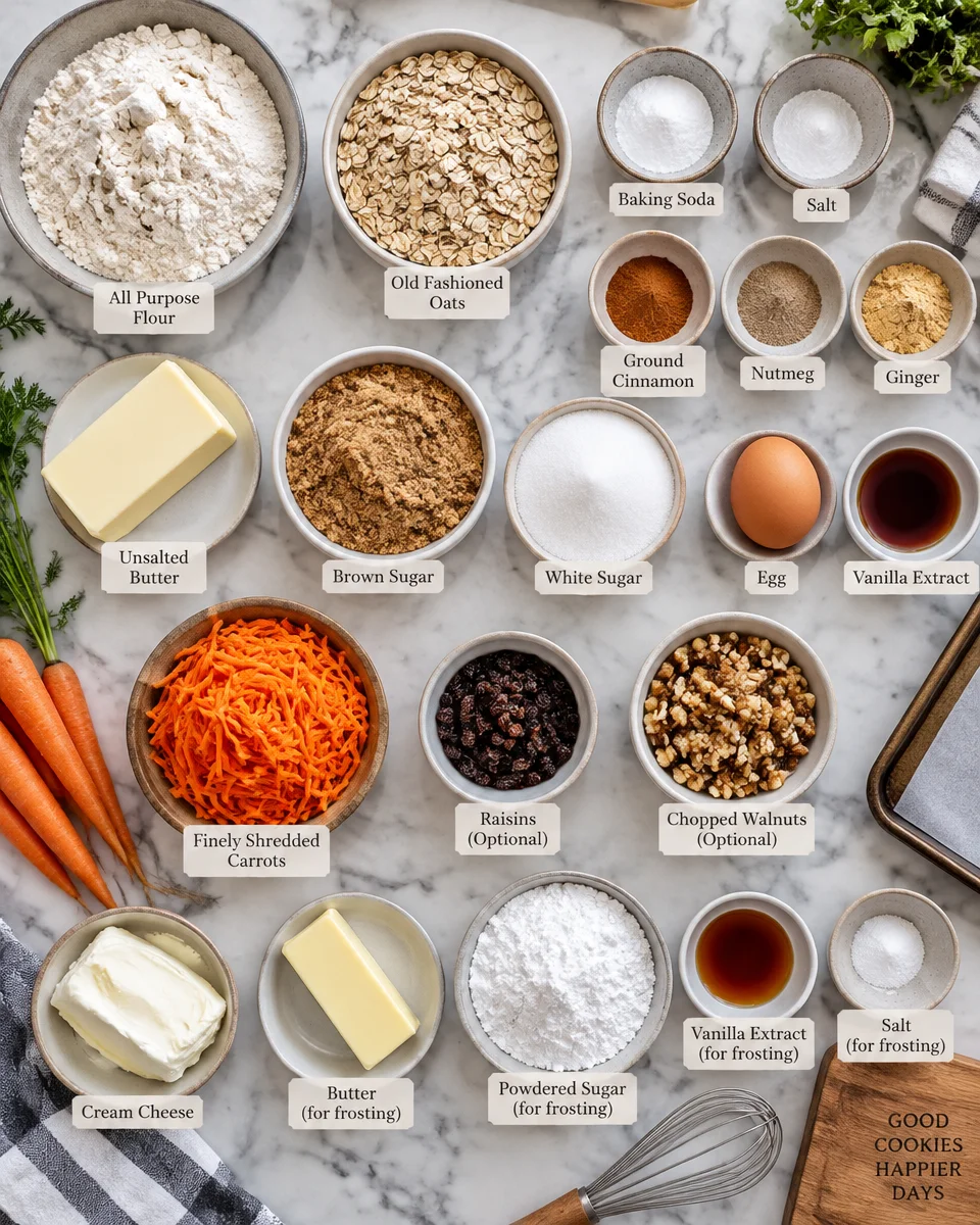 carrot cake cookies recipe