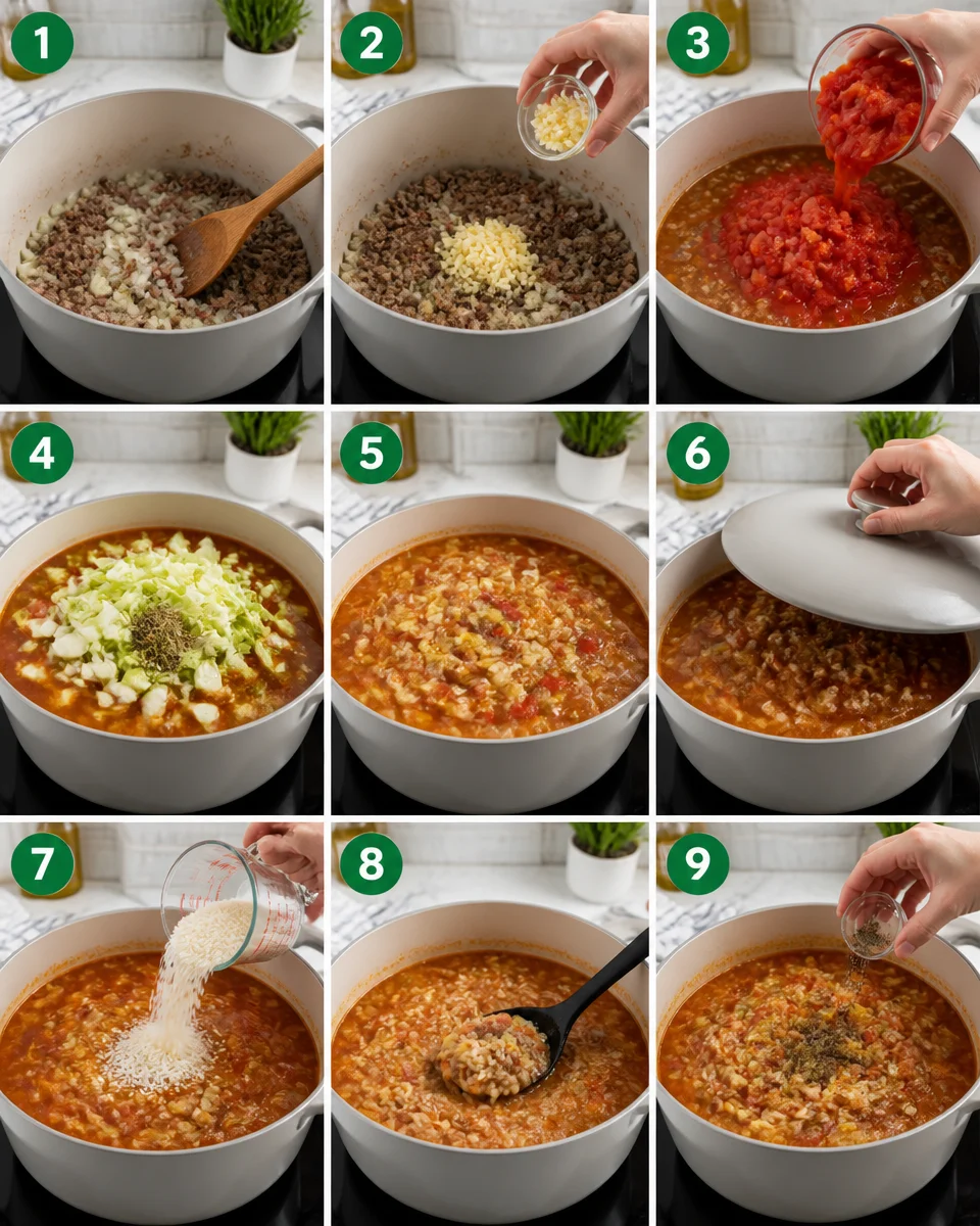 Slow Cooker Cabbage Roll Soup