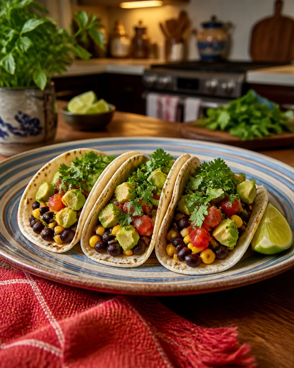 Slow Cooker Chicken and Black Bean Tacos