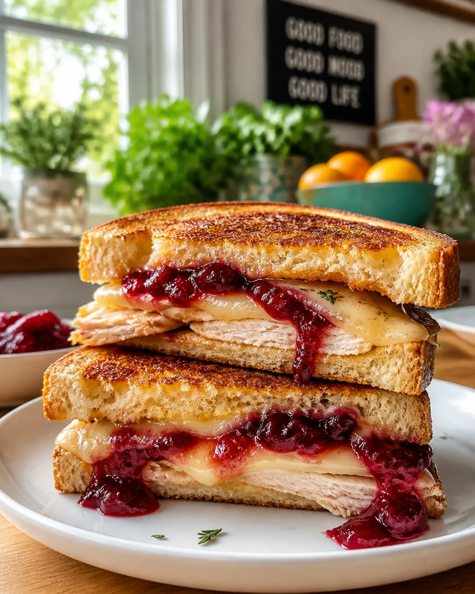 Smoked Turkey and Cranberry Panini