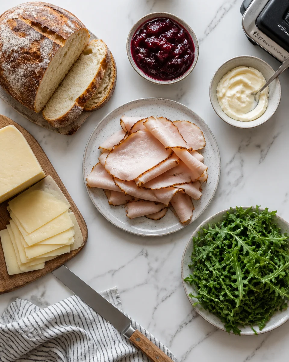 Smoked Turkey and Cranberry Panini