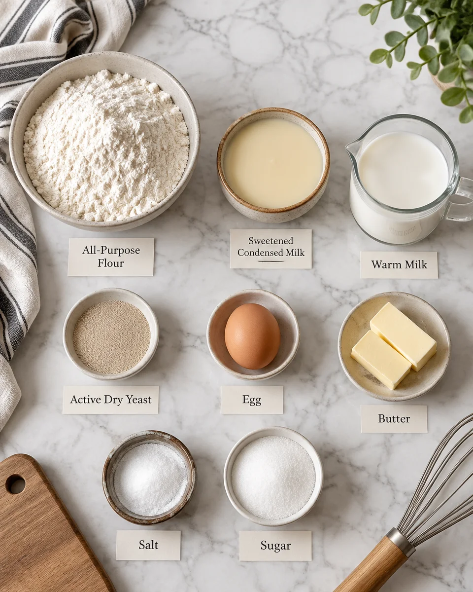 Soft Condensed Milk Dinner Rolls