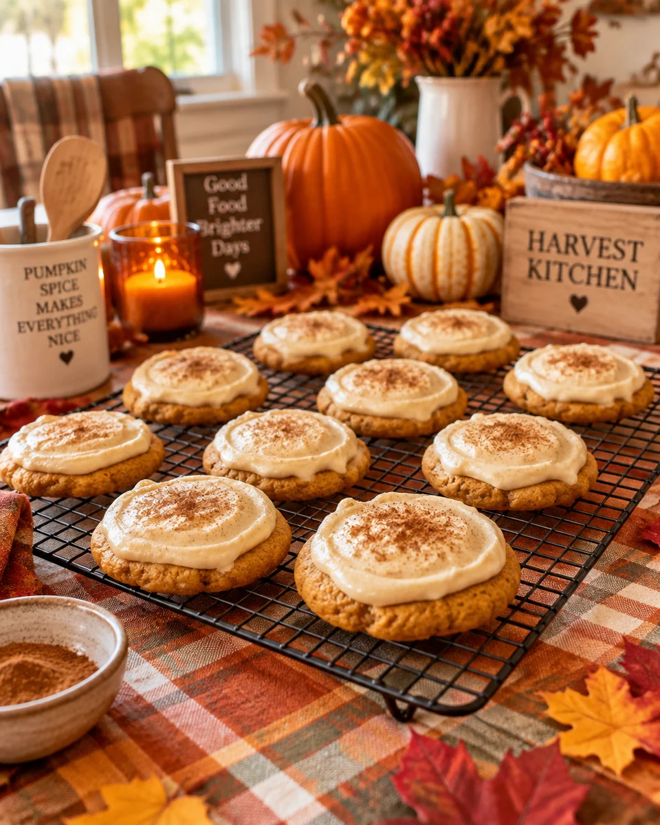 Sparkly Pumpkin Cookies