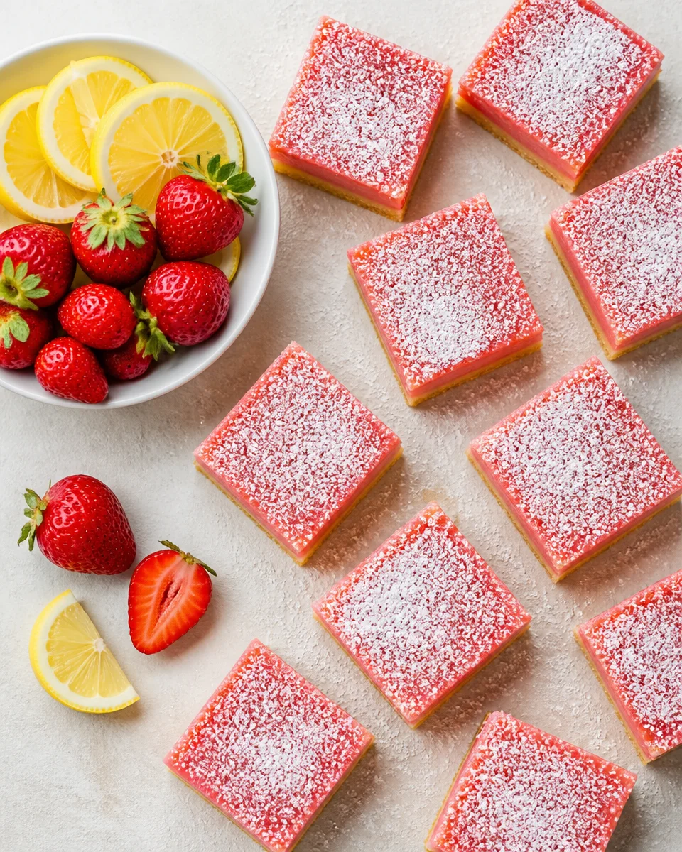 Strawberry Lemonade Bars