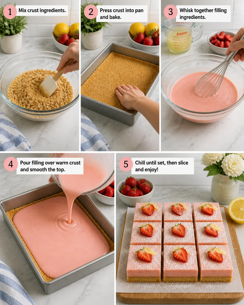 Strawberry Lemonade Bars