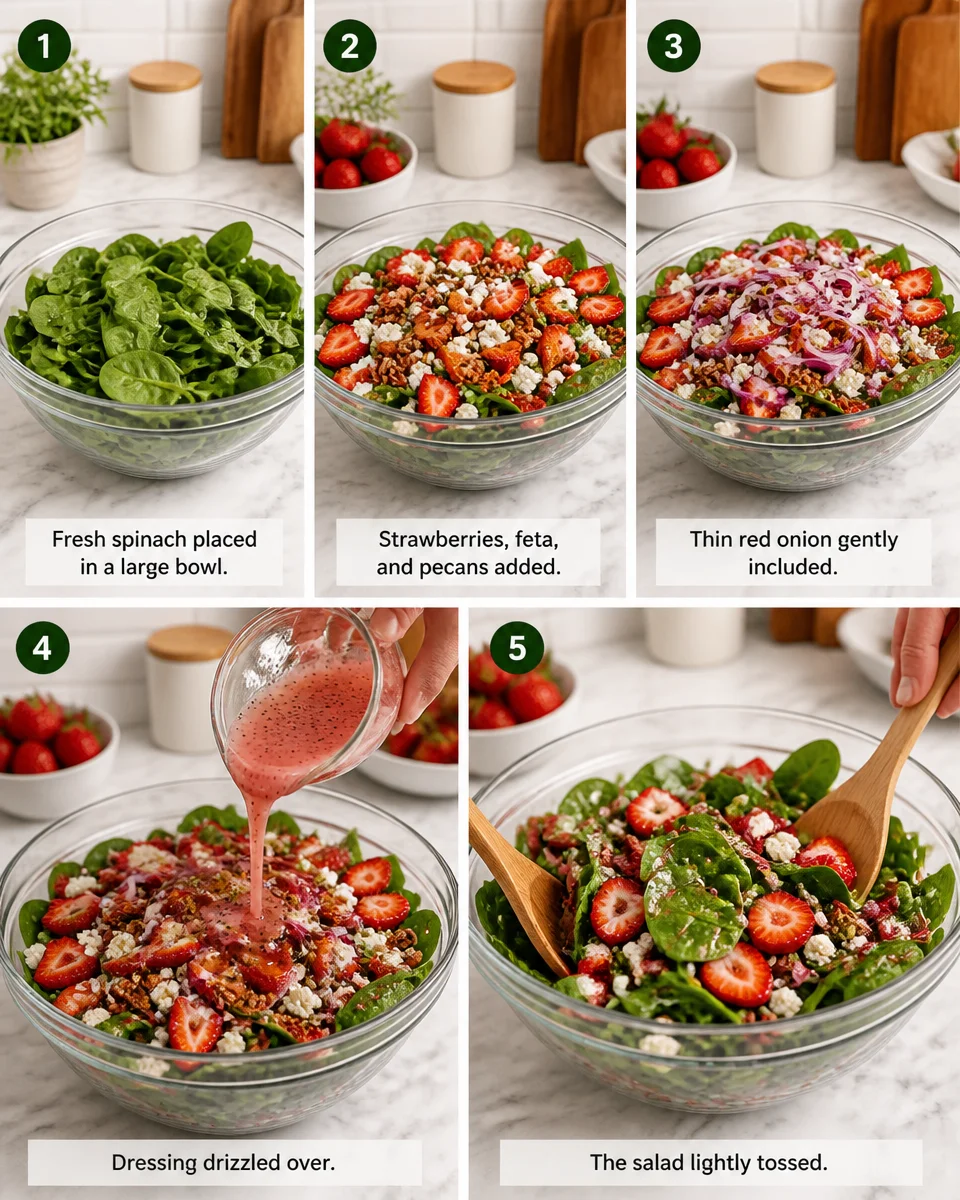 Strawberry Spinach Salad