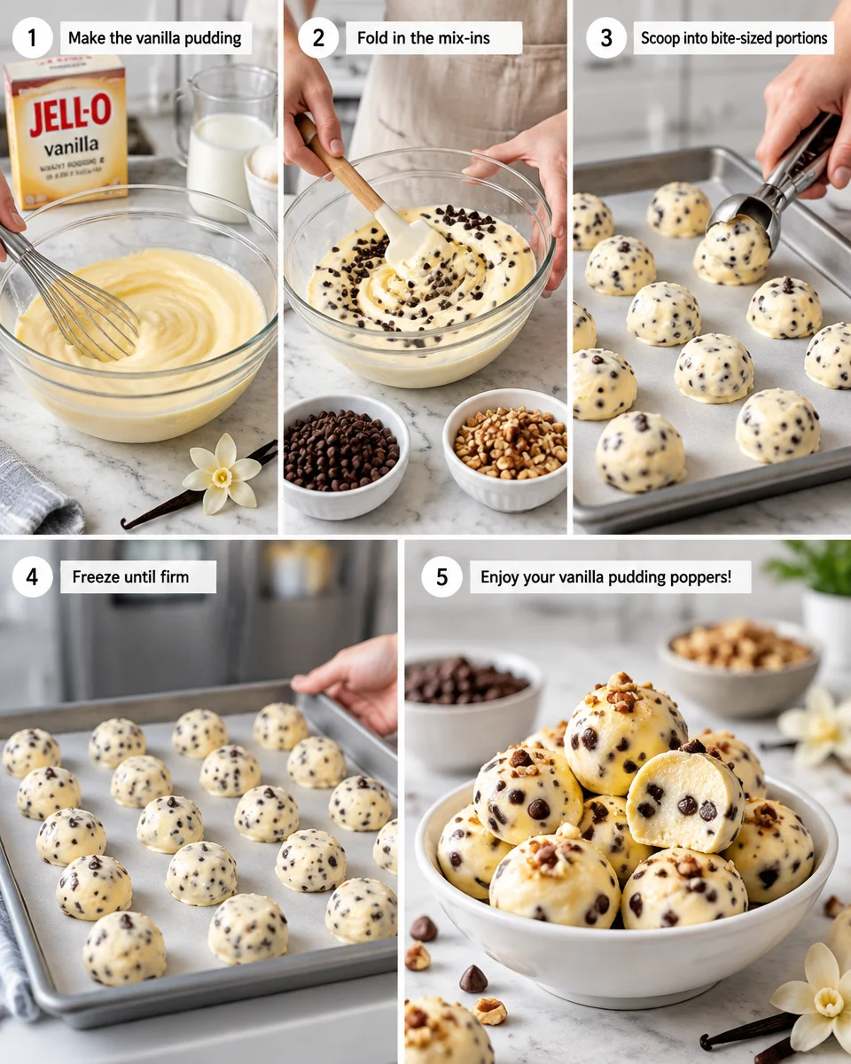 vanilla pudding poppers