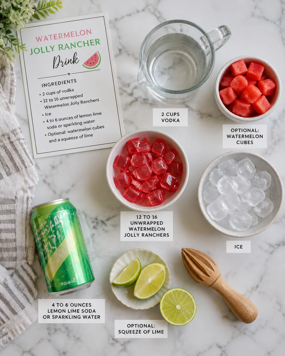 Watermelon Jolly Rancher Drink