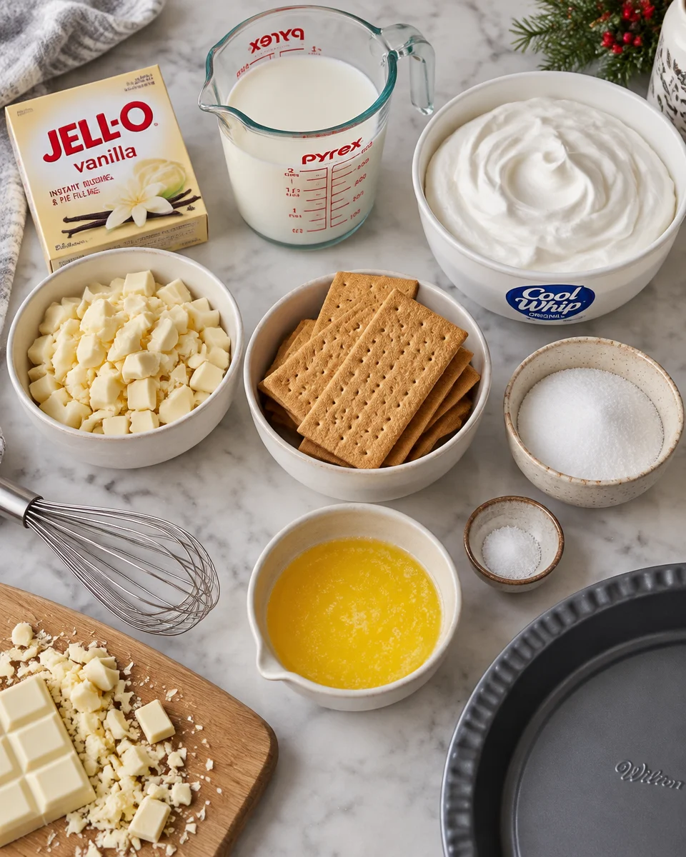 white christmas pie recipe